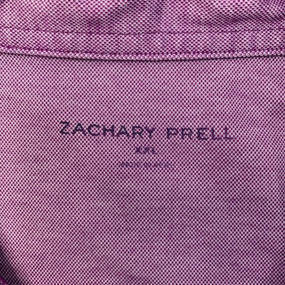 Zachary Prell Polo Shirt Mens XXL 2XL Crocus Short Sleeve Pima Cotton Blend Golf - Picture 4 of 9